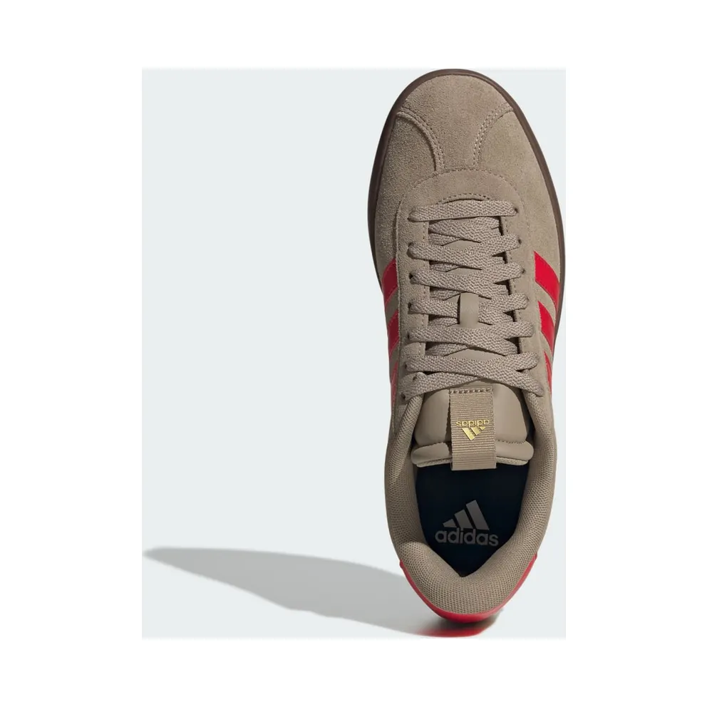 adidas VL Court 3.0 “Blanch Cargo / Pure Ruby / Gold Metallic” (IH4032)