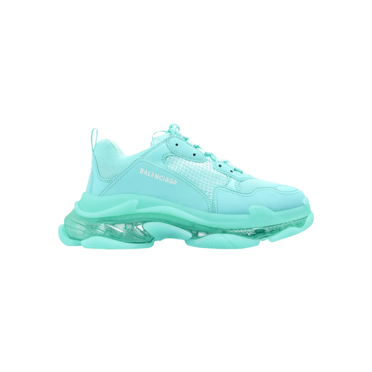 Balenciaga Triple S Clear Sole Green (541624W2GA14500)