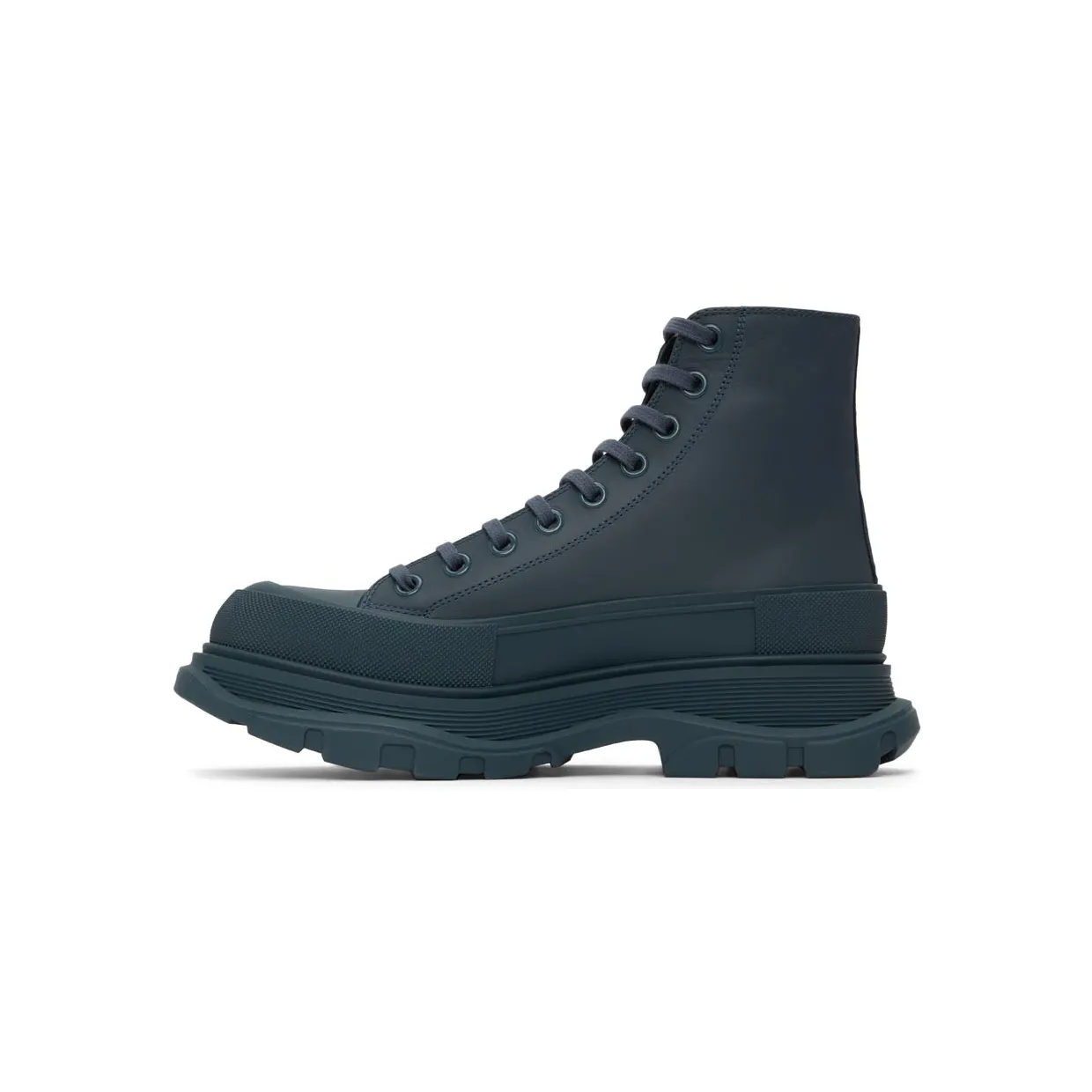 Alexander McQueen Grey Tread Slick High Sneakers (627206WIBT14476) (3)