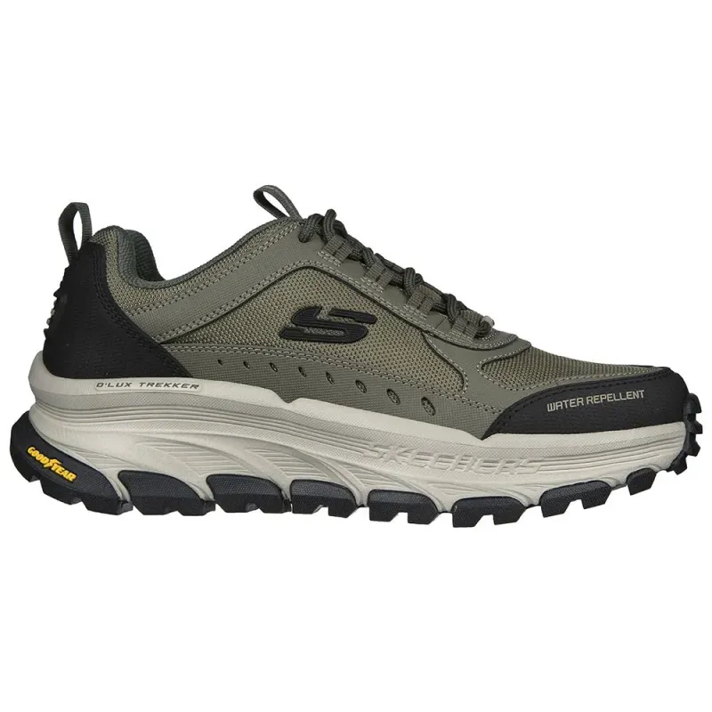Skechers Relaxed Fit Olive Leather / Mesh / Synthetic / Multi Trim (237565-OLMT)