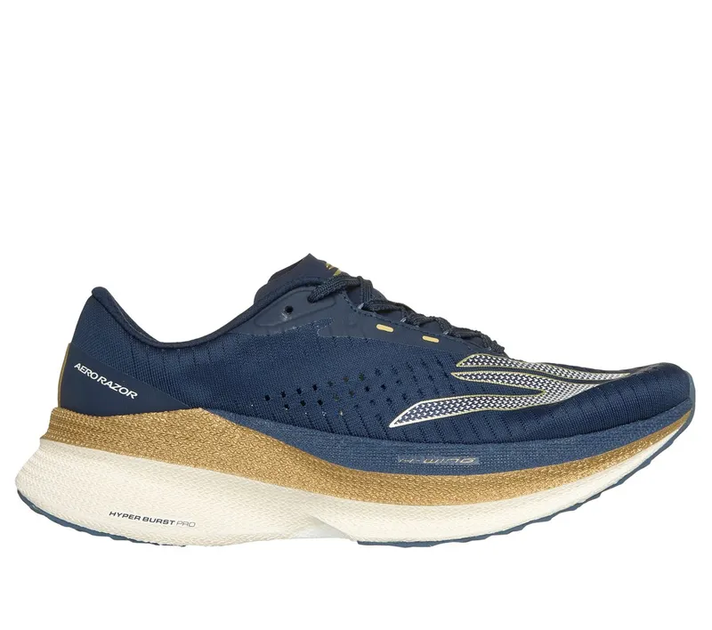 Skechers Aero Razor Sneaker Marine/Gold