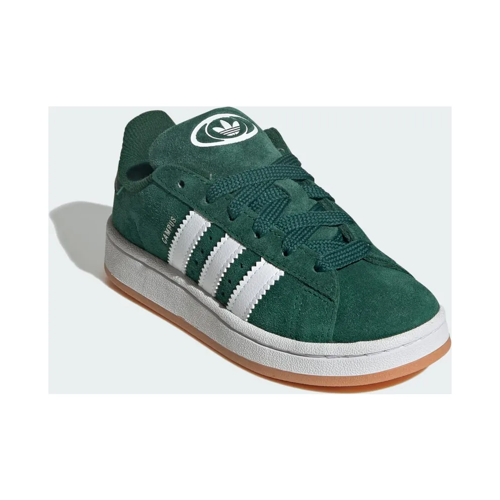 adidas Campus 00s Elastic Lace Kids Dark Green / Cloud White / Gum (JI4332)