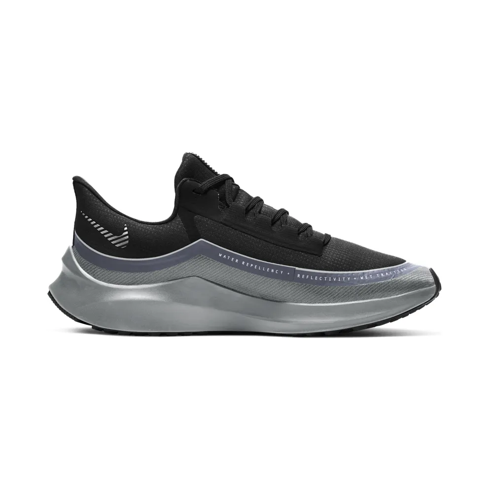 Nike Air Zoom Winflo 6 Shield “Black / Wolf Grey / Metallic Platinum / Reflect Silver” (BQ3191-001)