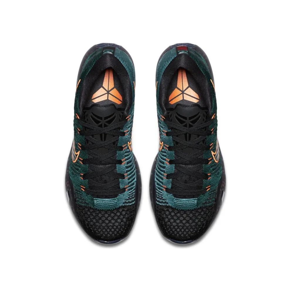 Nike Kobe 10 Elite Low Drill Sergeant Dark Atomic Teal/Mineral Teal-Black-Total Orange (747212-303)