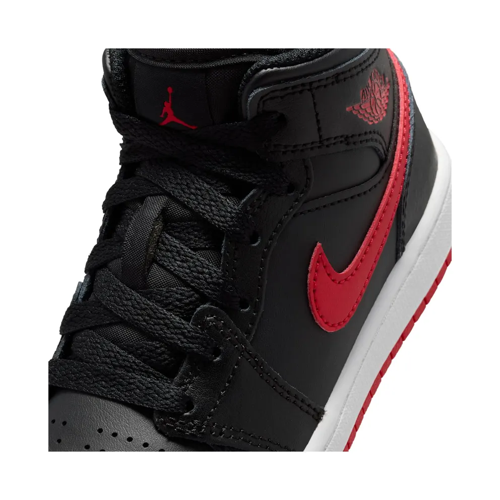 Jordan 1 Mid Black University Red (DQ8424-005)