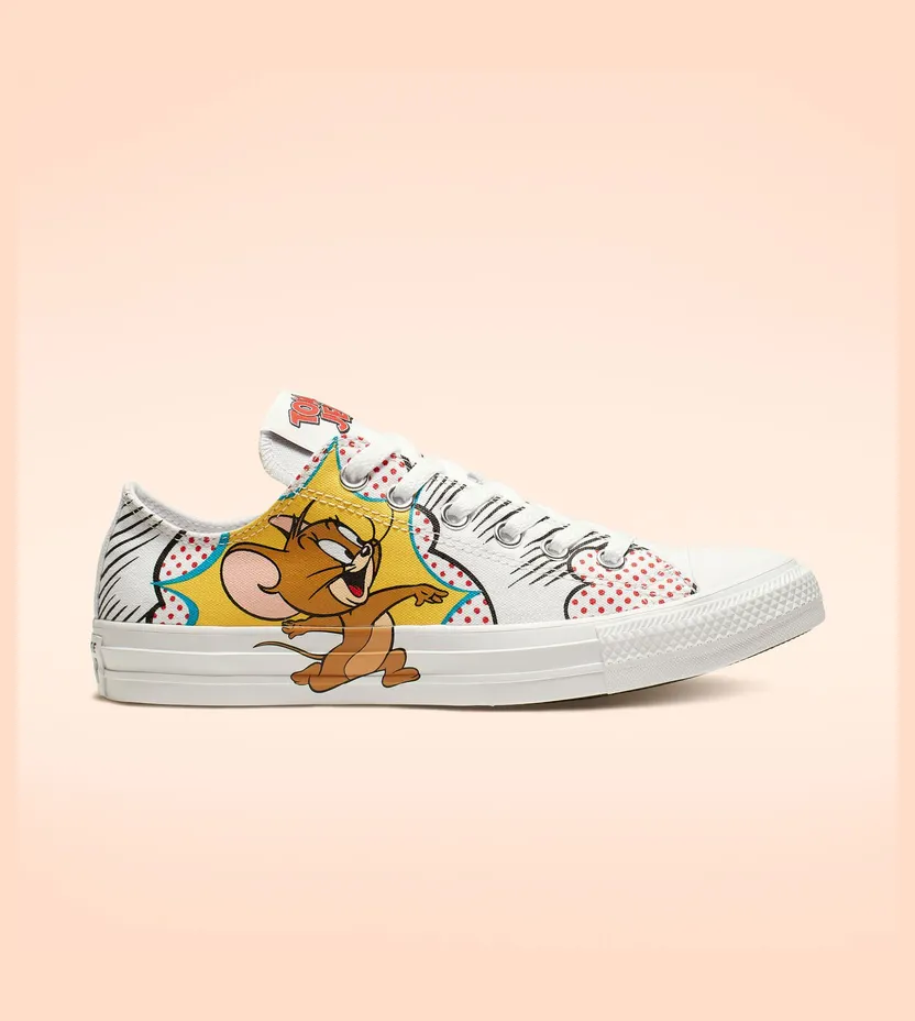 Converse Tom and Jerry x Chuck Taylor All Star Low ‘Carton’ White/Multi-Color/White (165732C)