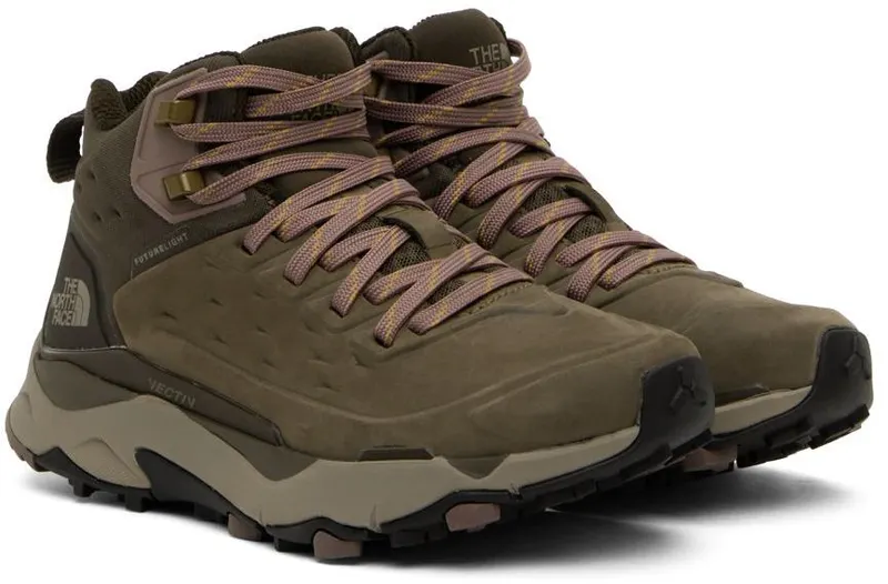 The North Face Brown Exploris Mid Sneakers (NF0A5G3A)