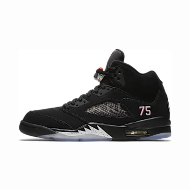 Jordan 5 Retro Paris Saint-Germain “Black / White / Challenge Red” (AV9175-001)