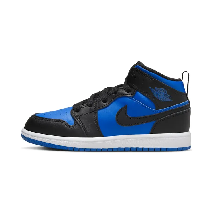 Jordan 1 Mid “Black / White / Royal Blue” (DQ8424-042)