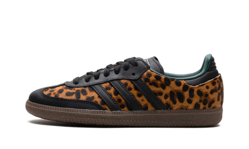 adidas Samba OG “Leopard / Core Black”: luipaard op een laag profiel