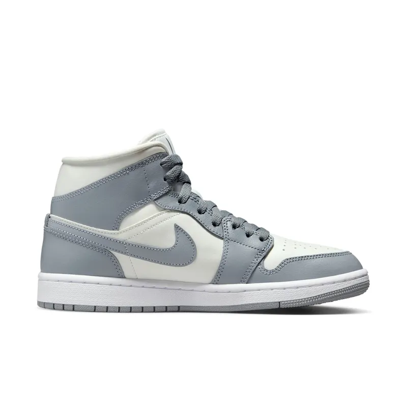 Nike Air Jordan 1 Mid Stealth Grey White (W) (BQ6472-115)