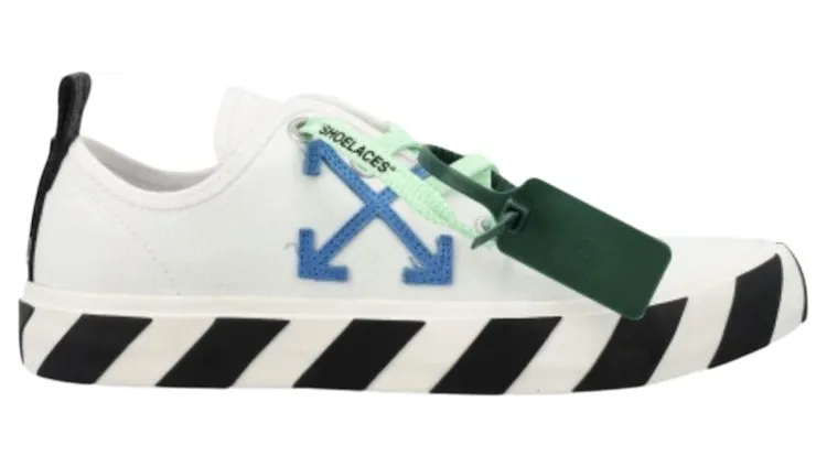 OFF-WHITE Hybrid Low Vulcanized Canvas White Navy Blue (OMIA245C99FAB0010146)