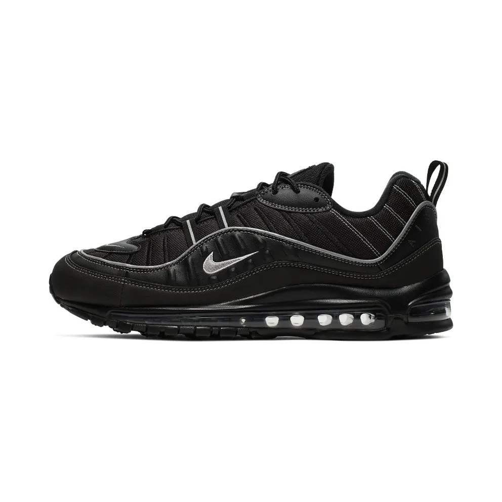 Nike Air Max 98 Black Oil Grey Black/Oil Grey-Vast Grey-Metallic Silver (640744-013)