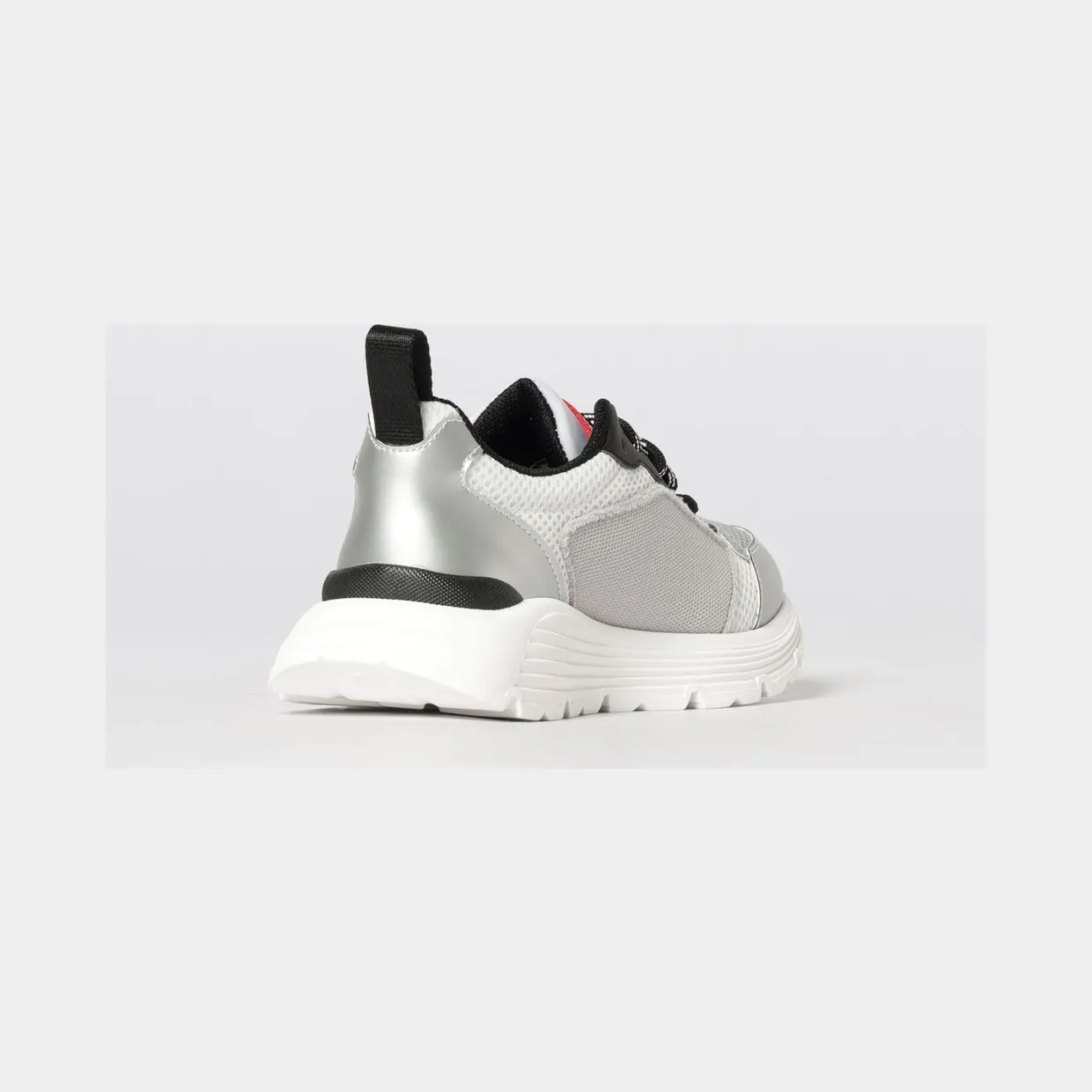 Dsquared2 Laminated Leather And Mesh Sneakers White (827442) (2)