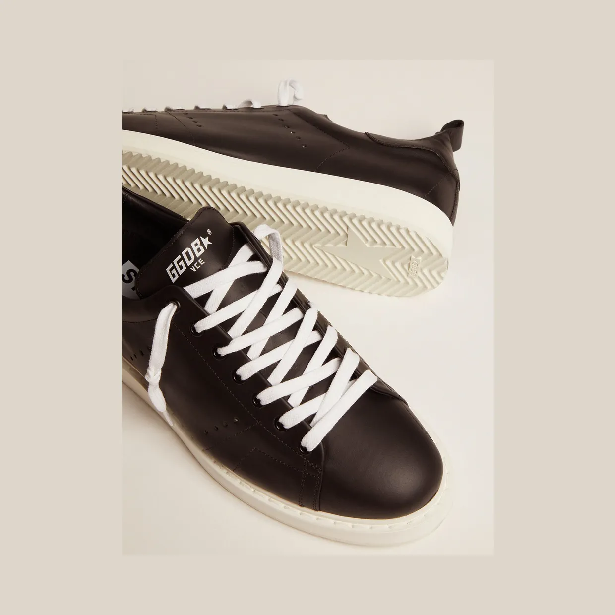 Golden Goose Starter In Leather With Star Printed On The Heel Tab (GMF00127.F000331.90100) (4)