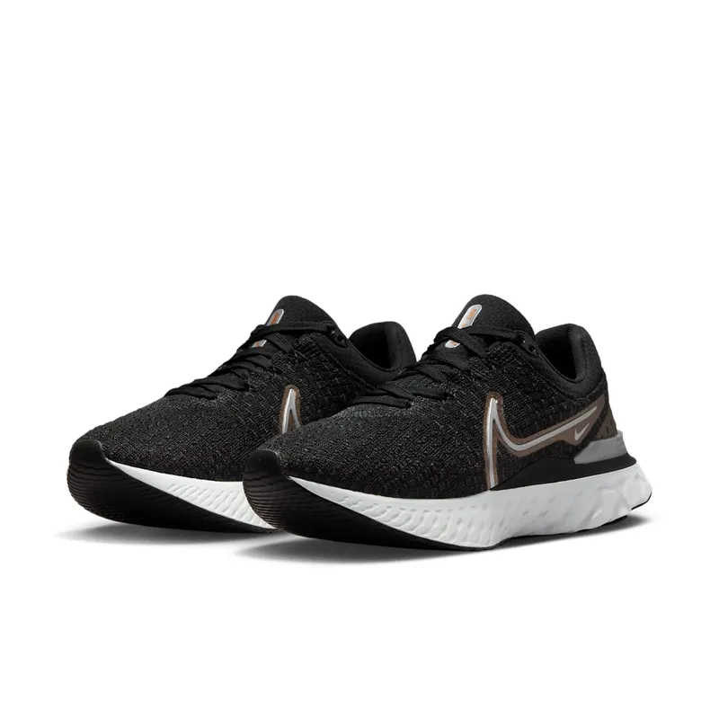 Nike React Infinity Run Flyknit 3 Black Metallic Copper (DD3024-009)