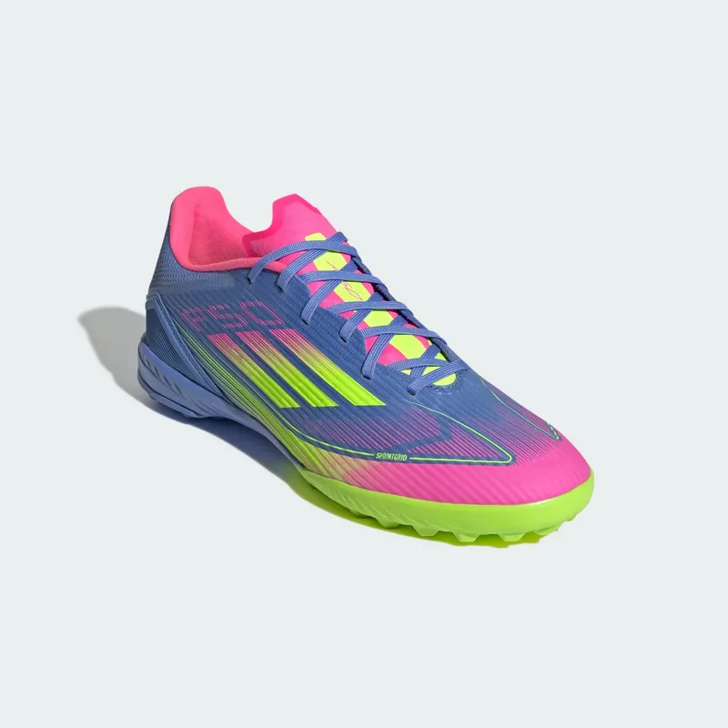 adidas F50 League Turf Blue Fusion Lucid Lemon Lucid Pink (IE1230)