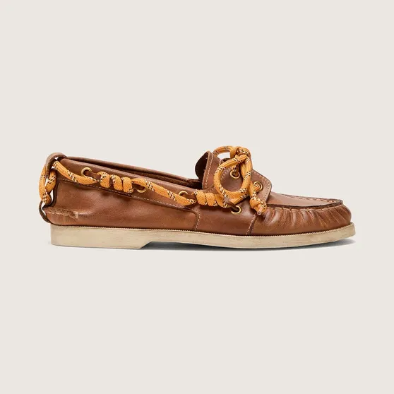 Golden Goose Cruise Loafer In Tobacco-Colored Leather (GWF00883.F008317.55150)