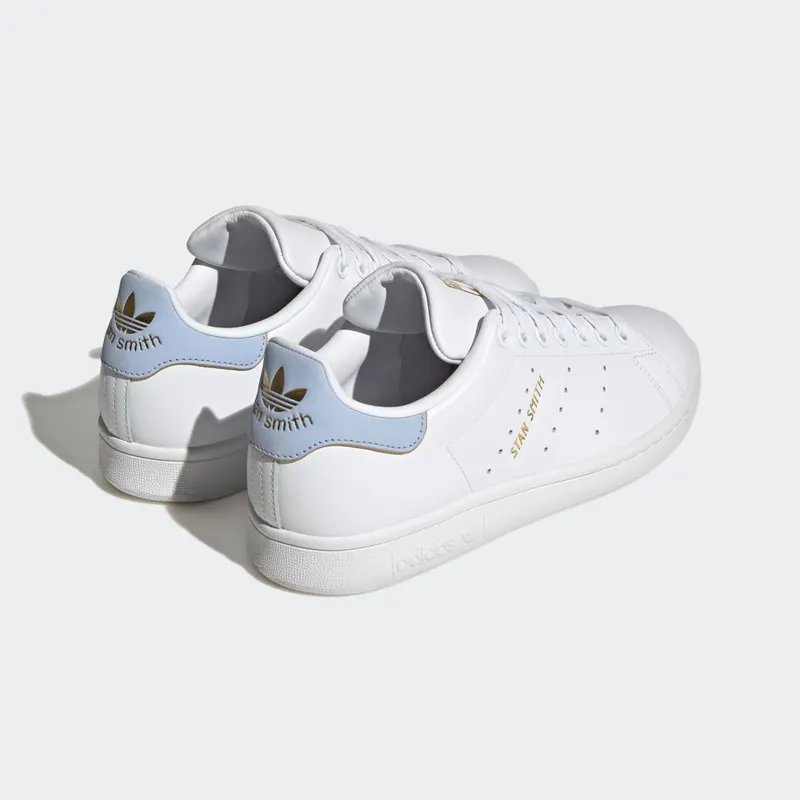 Adidas Stan Smith Cloud White / Blue Dawn / Gold Metallic (HQ6642)