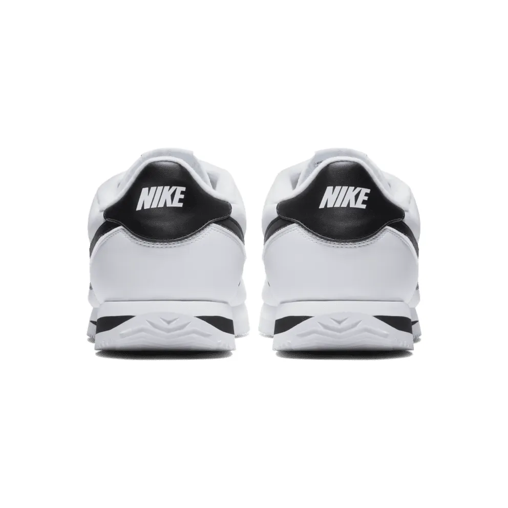 Nike Cortez Basic Leather White Black (2017) White/Metallic Silver-Black (819719-100)