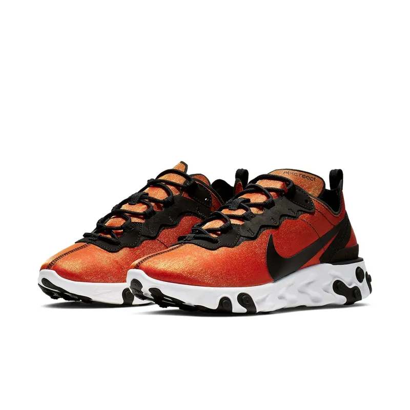 Nike React Element 55 PRM Sunrise Black/Black-Tour Yellow-White (BQ9241-001)