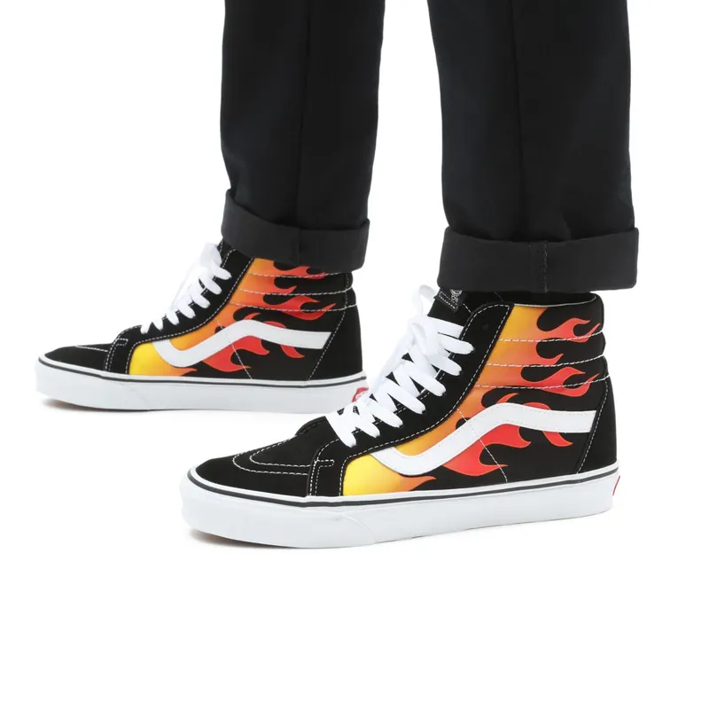 Vans Sk8-Hi Re-Issue Flames Black Flame/True White (VN0A2XSBPHN)