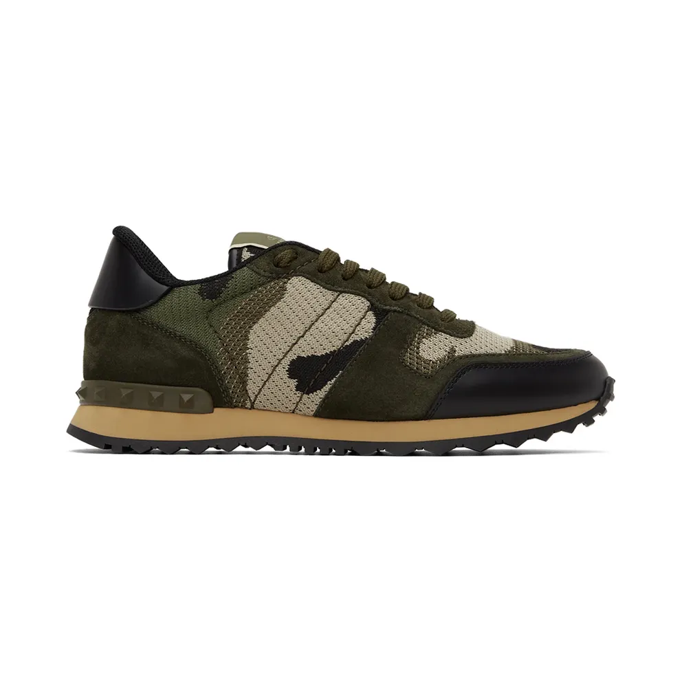 Valentino Garavani Camo Mesh Rockrunner “Green” (WY2S0723QRK)