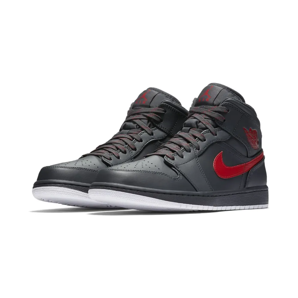 Jordan 1 Retro Mid Anthracite Gym Red (554724-045)