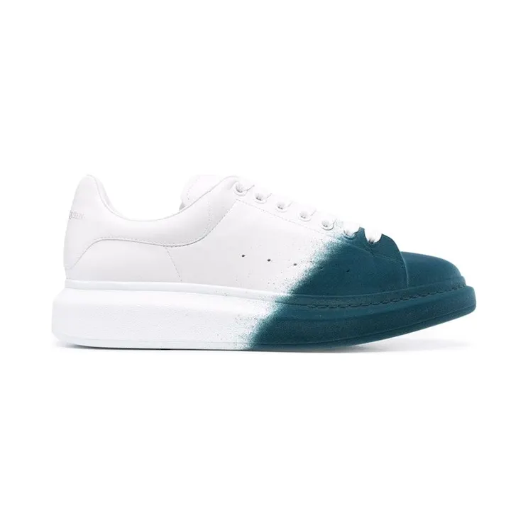 Alexander McQueen Oversized Two-Tone White Emerald Green (575415WHWM29706)
