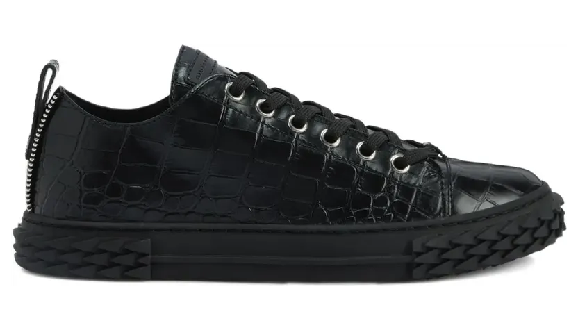 Giuseppe Zanotti Blabber sneakers met krokodillen-reliëf – Zwart (RU50036H01)