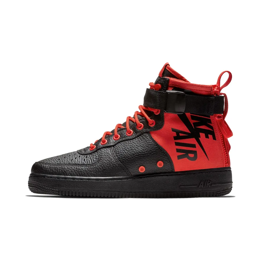 Nike SF Air Force 1 Mid Habanero Red Black (917753-601)