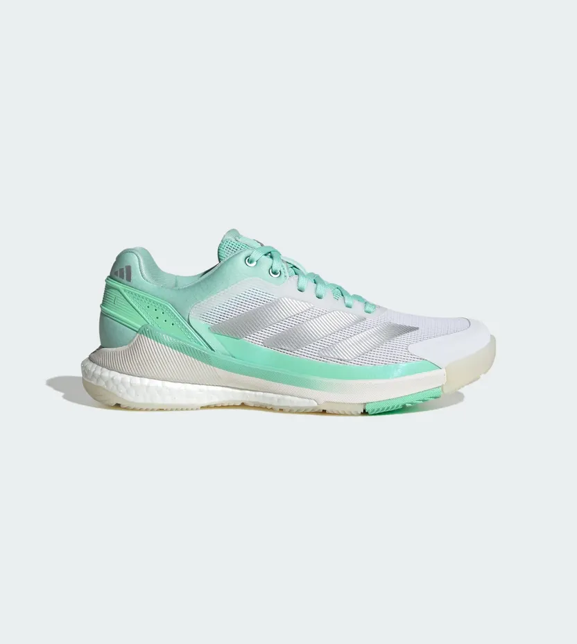 Adidas Crazyquick BOOST Padelschoenen Green / Silver Metallic / Pulse Mint (KI3589)