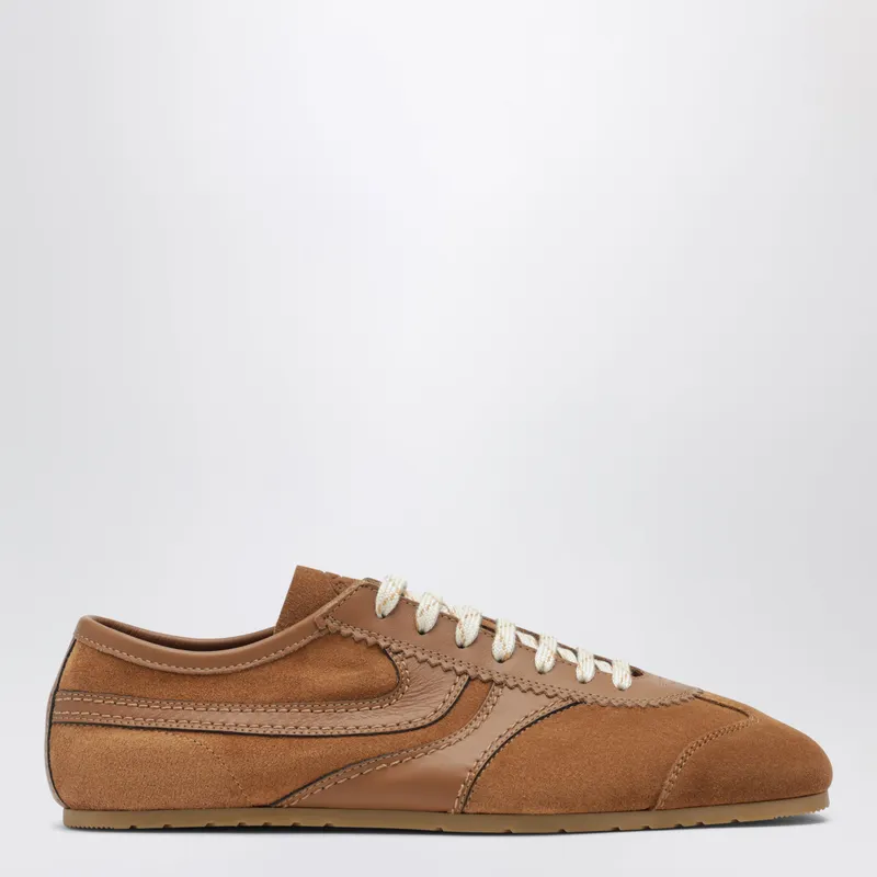 Dries Van Noten Brauner Sneaker aus Leder und Wildleder 0217000126/T_DRVNO-712_600-45