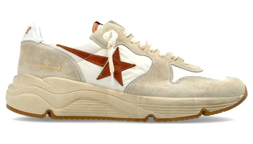Golden Goose Running Sole White Beige Brown (GMF00126.F008153.10550)