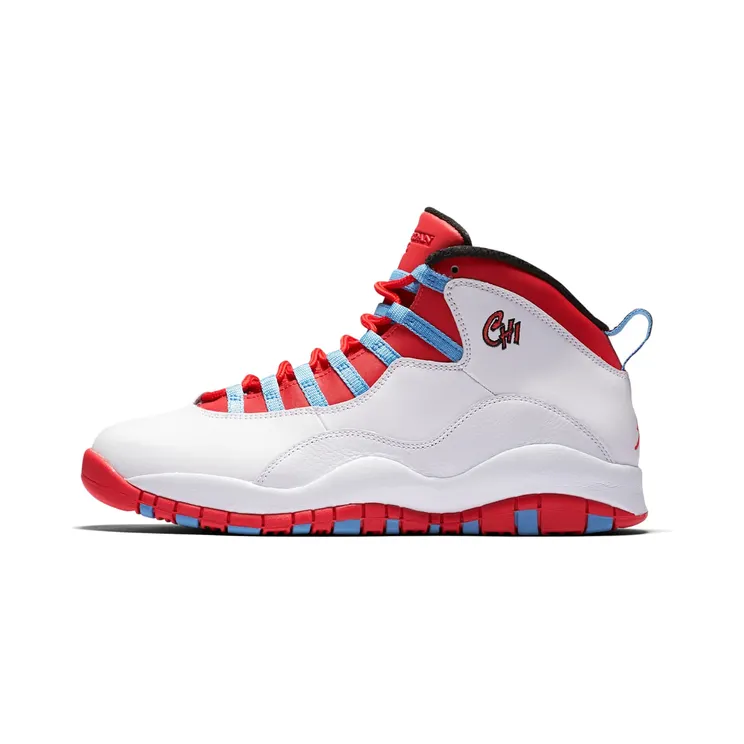 Air Jordan 10 Retro Chicago “White / University Blue / Black / Light Crimson” (310805-114)