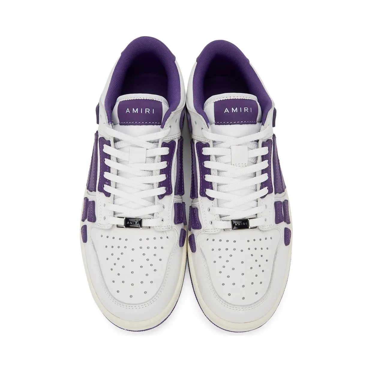 AMIRI White & Purple Skel Top Low Sneakers (PS22MFS003-196) (5)