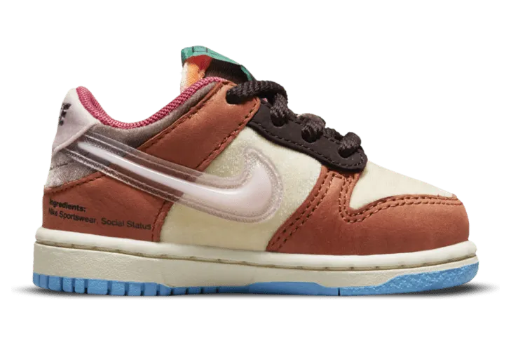 Nike Dunk Low Social Status Free Lunch Chocolate Milk (TD) (DM3350-700)