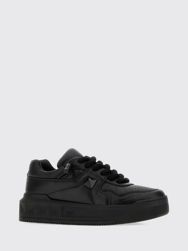 Valentino garavani One Stud XL Low Top Sneakers in Nappa Leather Black (S0G37XTM0NO)