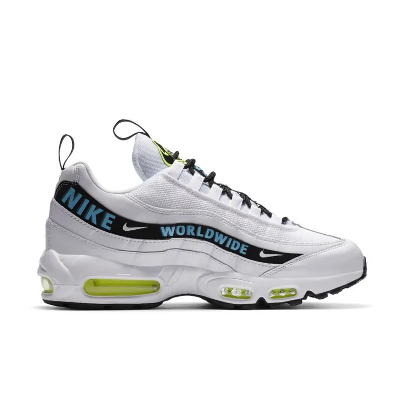 Nike Air Max 95 Worldwide Pack White White/Black-Green-Blue (CT0248-100)