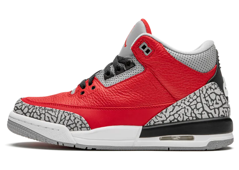 Air Jordan 3 Retro SE Red Cement Fire (GS) (CQ0488-600)