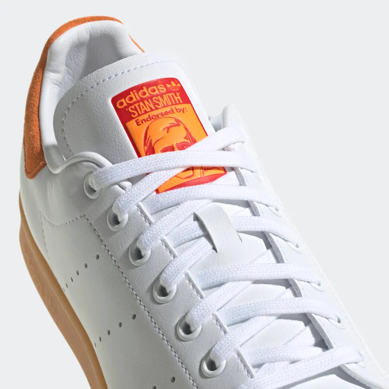 Adidas Stan Smith Cloud White / Gum / Orange Rush (GW0487)