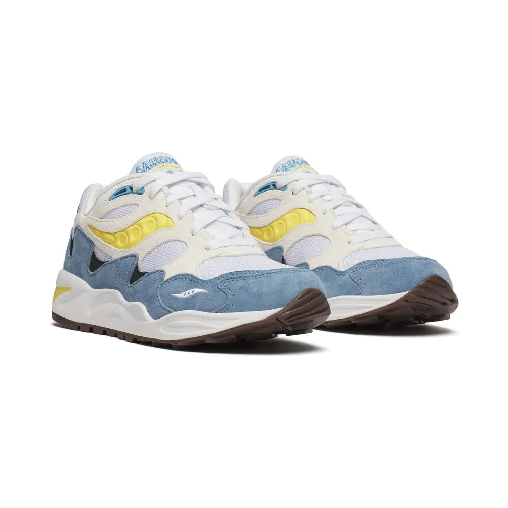 Saucony Grid Shadow 2 White Yellow Light Blue (S70772-8)