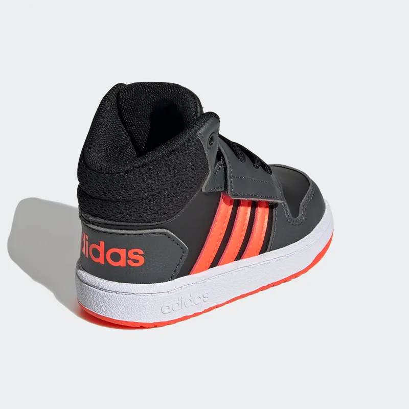 adidas Hoops 2.0 Mid Core Black / Solar Red / Grey Six (GZ7780)