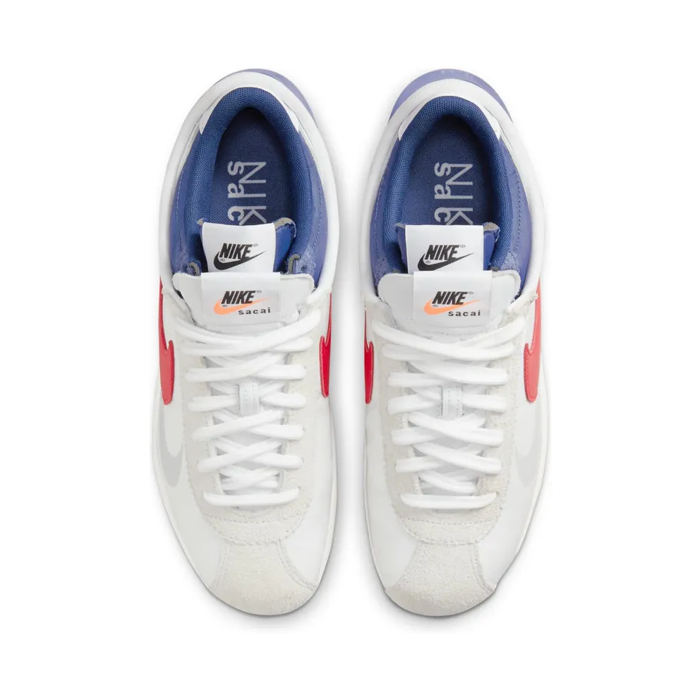 Nike x sacai Zoom Cortez White/Light Cream/University Red (DQ0581-100)