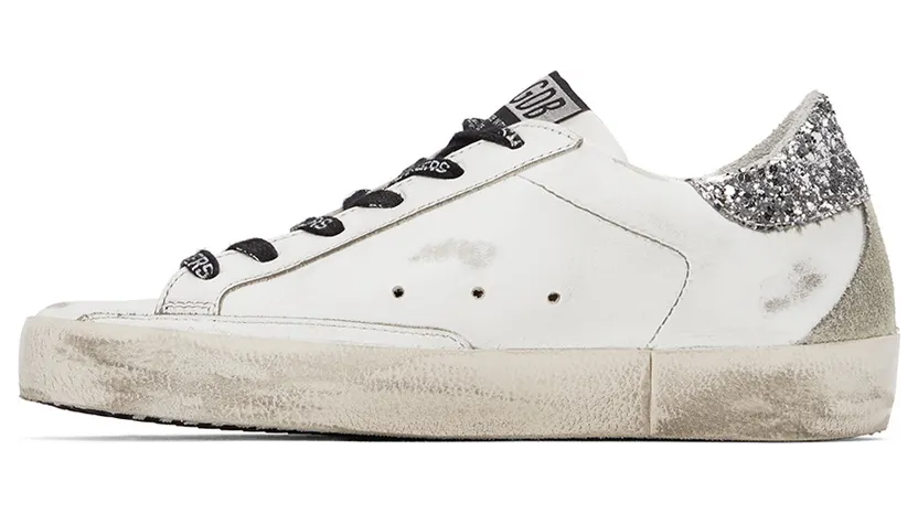 Golden Goose White & Silver Super-Star Classic Sneakers (GWF00102.F003020.10268) (3)