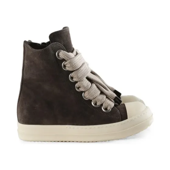 Rick Owens Jumbolace high-top met jumbokant “Brown” (RP02F5878LVSW2)