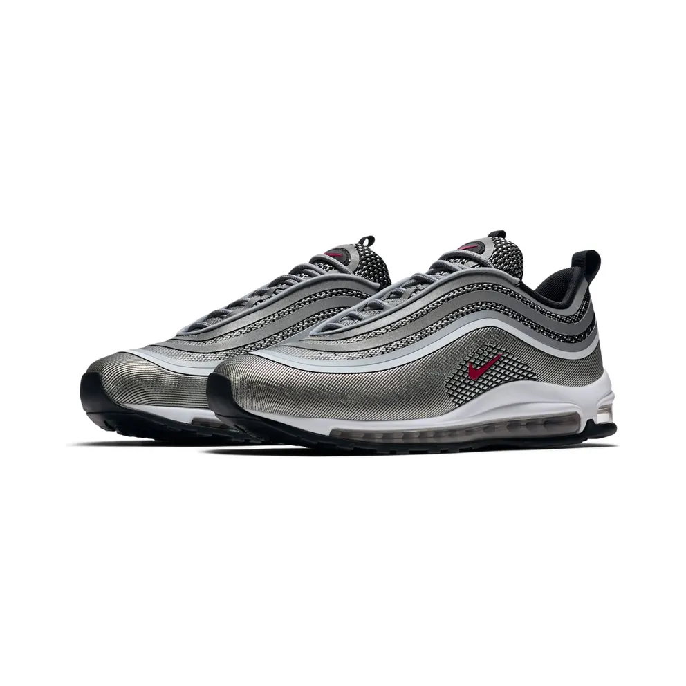 Nike Air Max 97 Ultra 17 Silver Bullet Metallic Silver/Varsity Red-Black-White (918356-003)