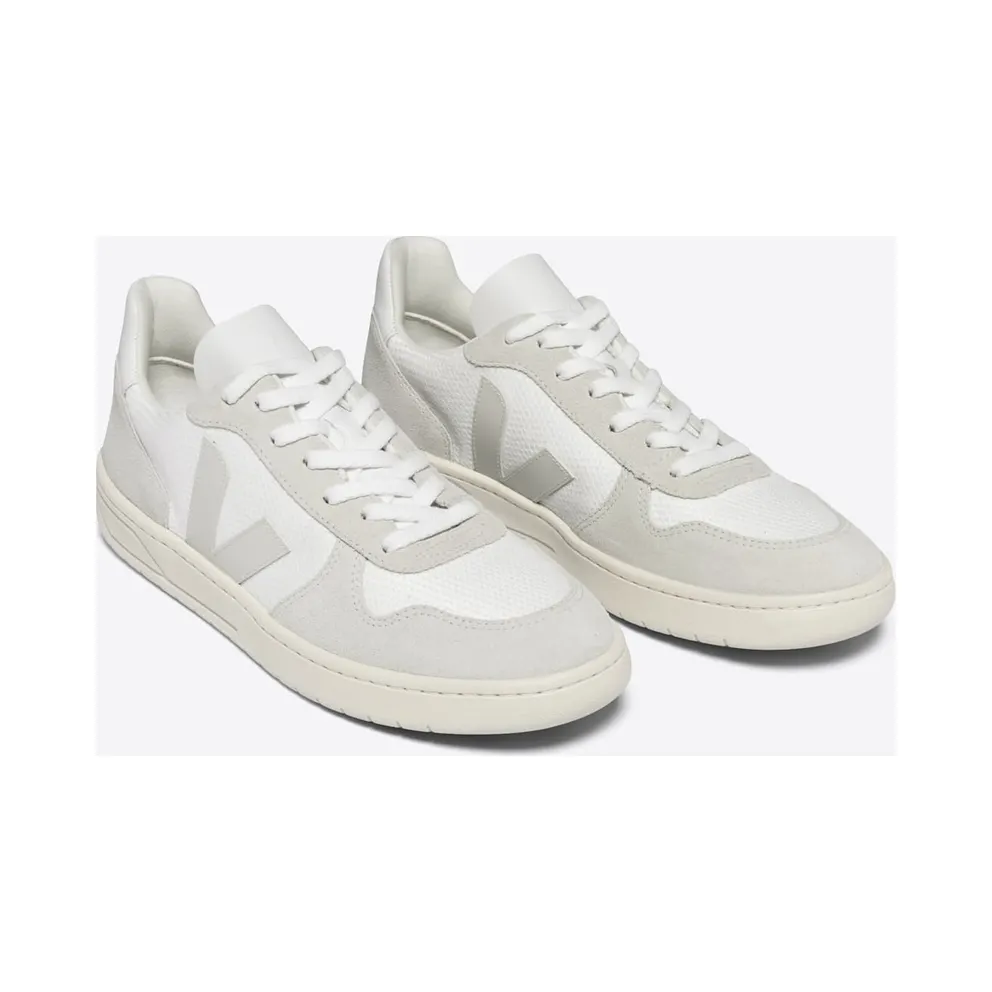 Veja V-10 B-Mesh W White / Natural / Pierre – “White” (VX0102499A)
