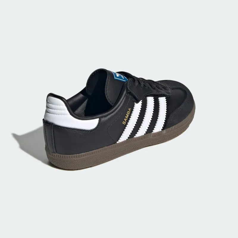 Adidas Samba OG Comfort Closure with Elastische Veters Kids Core Black / Cloud White / Gum (JQ6390)