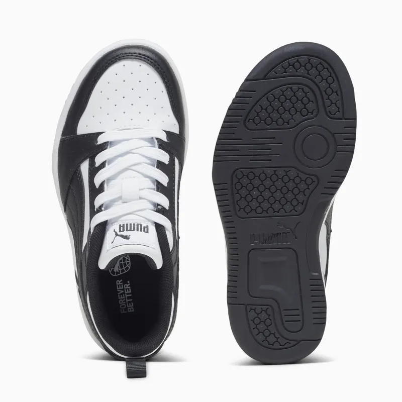 Puma Rebound V6 Lo White/Black (393834-01)